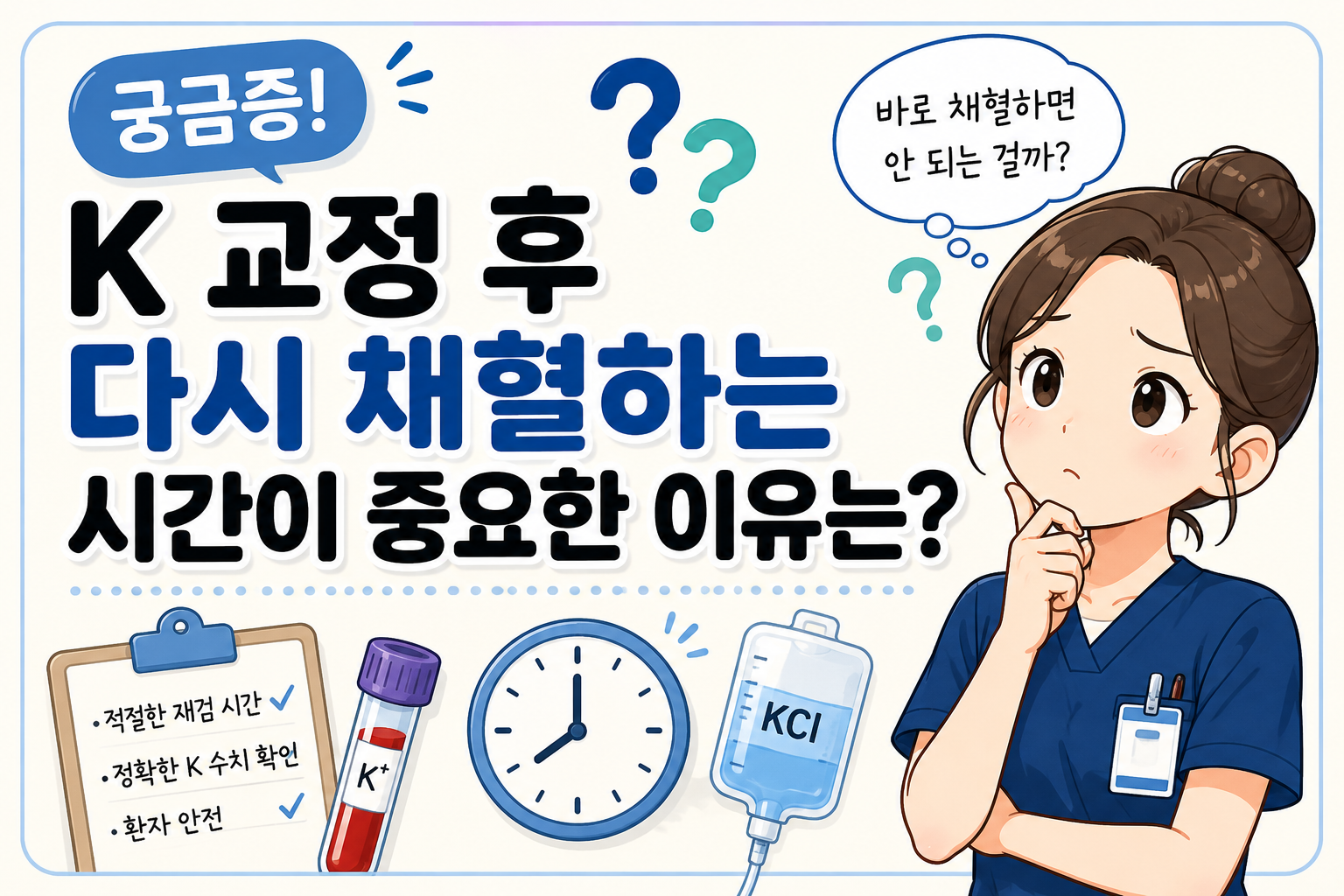 칼륨 교정후 채혈 이유